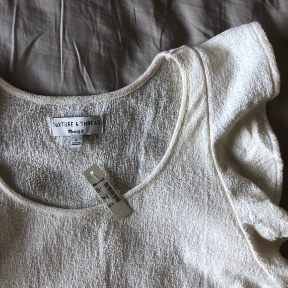 ‼️SALE‼️ Madewell Texture & Thread Ruffle Tank - Picture 4 of 6